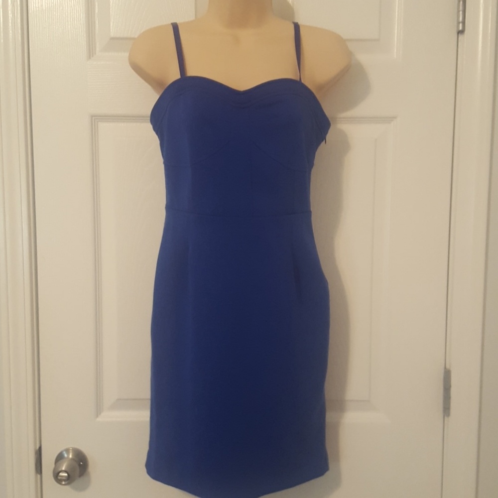 Cobalt Blue bodycon dress -super comfy